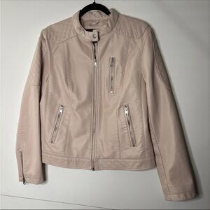 Levi's Light Beige faux Leather Jacket